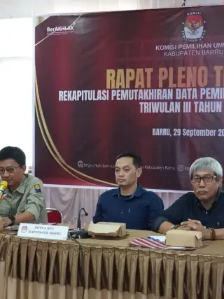 Kawal Hak Pilih Warga, KPU Barru Tetapkan 145.850 Pemilih Lewat Kolaborasi Lintas Sektor