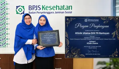 Klinik Utama DOI 79 Bantayan Raih Penghargaan Faskes Terbaik BPJS Kesehatan 2026