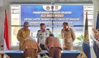 Bupati Jeneponto Hadiri Penandatanganan Kerja Sama Desa Binaan Imigrasi, Dorong Sinergi Hingga Tingkat Desa