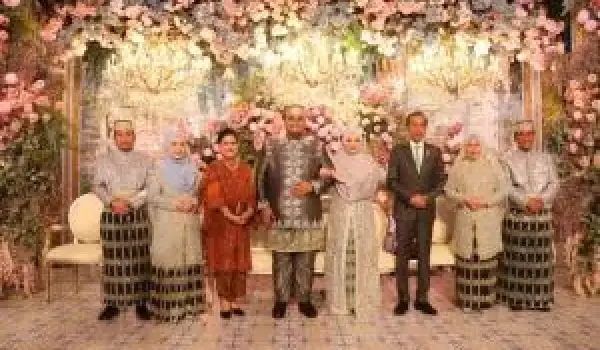 Presiden Jokowi Satu Jam di Resepsi Putra Mentan Amran Sulaiman (dok.Kementan)