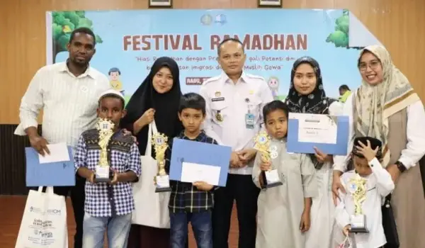 Anak Pengungsi Somalia Bawa Pulang Dua Piala di Kegiatan Lomba Ramadan Ceria Rudenim Makassar