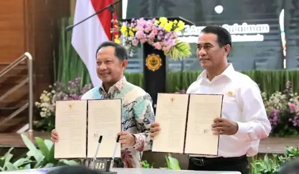 Mentan Andi Amran Sulaiman dan Mendagri Tito Kanavian