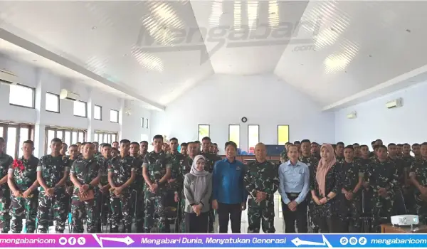 FOTO BERSAMA - Sosialisasi RPL UNIFA di Ruangan aula Markas Batalyon Arhanud 4 Kodam XIV Hasanuddin