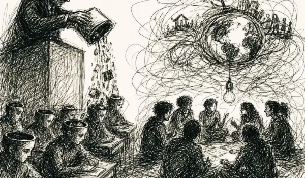 Pendidikan sekolah itu, sesungguhnya hanyalah mengadopsi nilai-nilai sang penindas