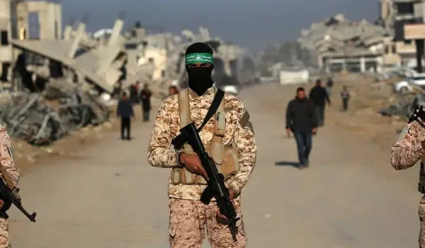 Pejuang Hamas di Jalur Gaza.