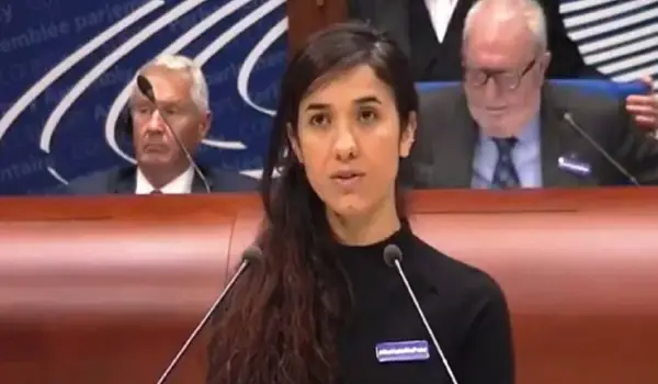 Nadia Murad Basee, wanita Yazidi Irak mantan korban perbudakan seksual oleh ISIS.