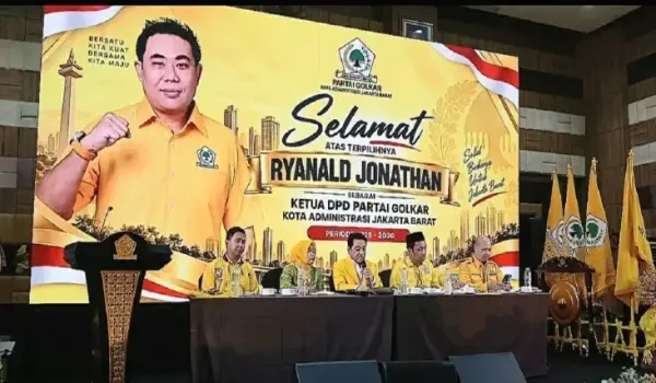 Ryanald Jonathan Terpilih Aklamasi sebagai Ketua DPD Golkar Jakarta Barat, Siap Konsolidasi hingga Tingkat Kelurahan