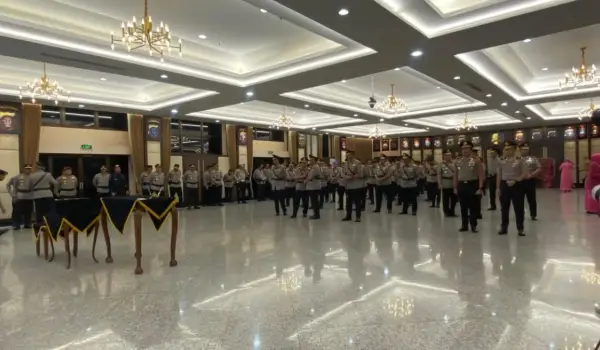 Pelantikan sejumlah perwira tinggi Polri.