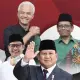 Survei Indikator: Elektabilitas Prabowo Naik, Ganjar Turun