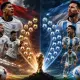 Inggris dan Argentina. Foto: Ilustrasi AI