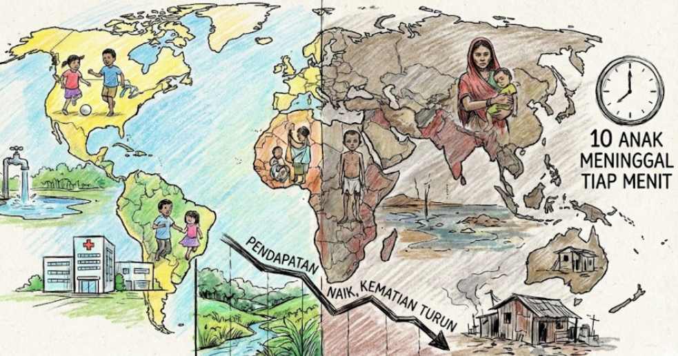 Sepuluh Anak Meninggal Setiap Menit, Karena Kemiskinan