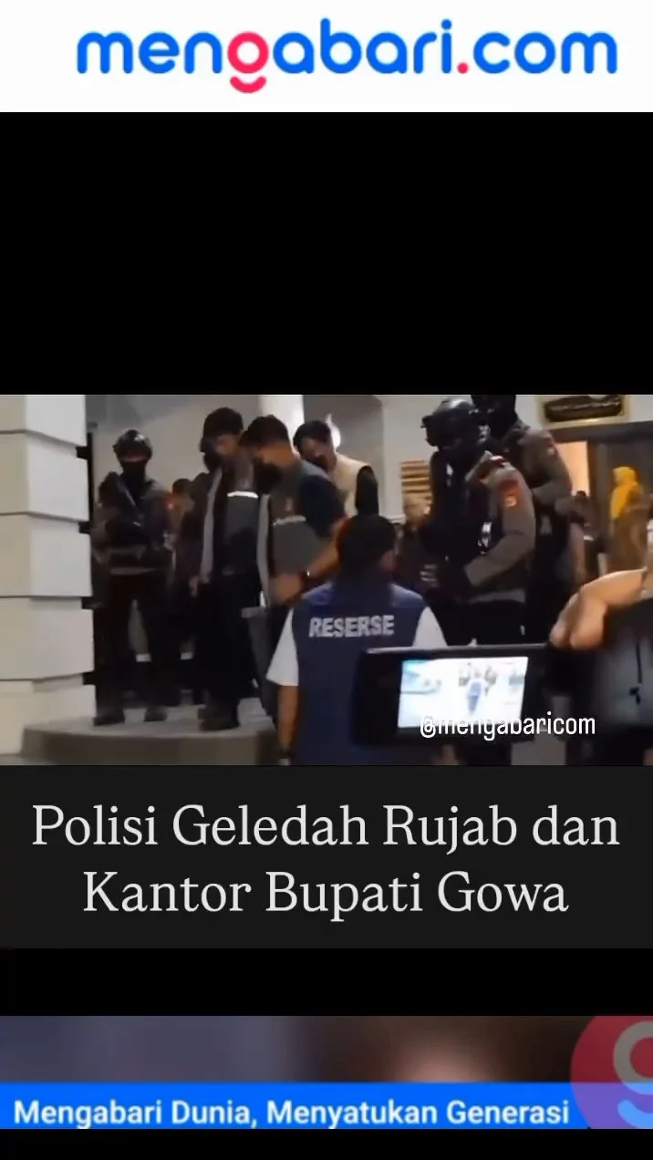 Rumah Jabatan dan Kantor Bupati Gowa Digeledah Polisi, Ada Kasus Apa?